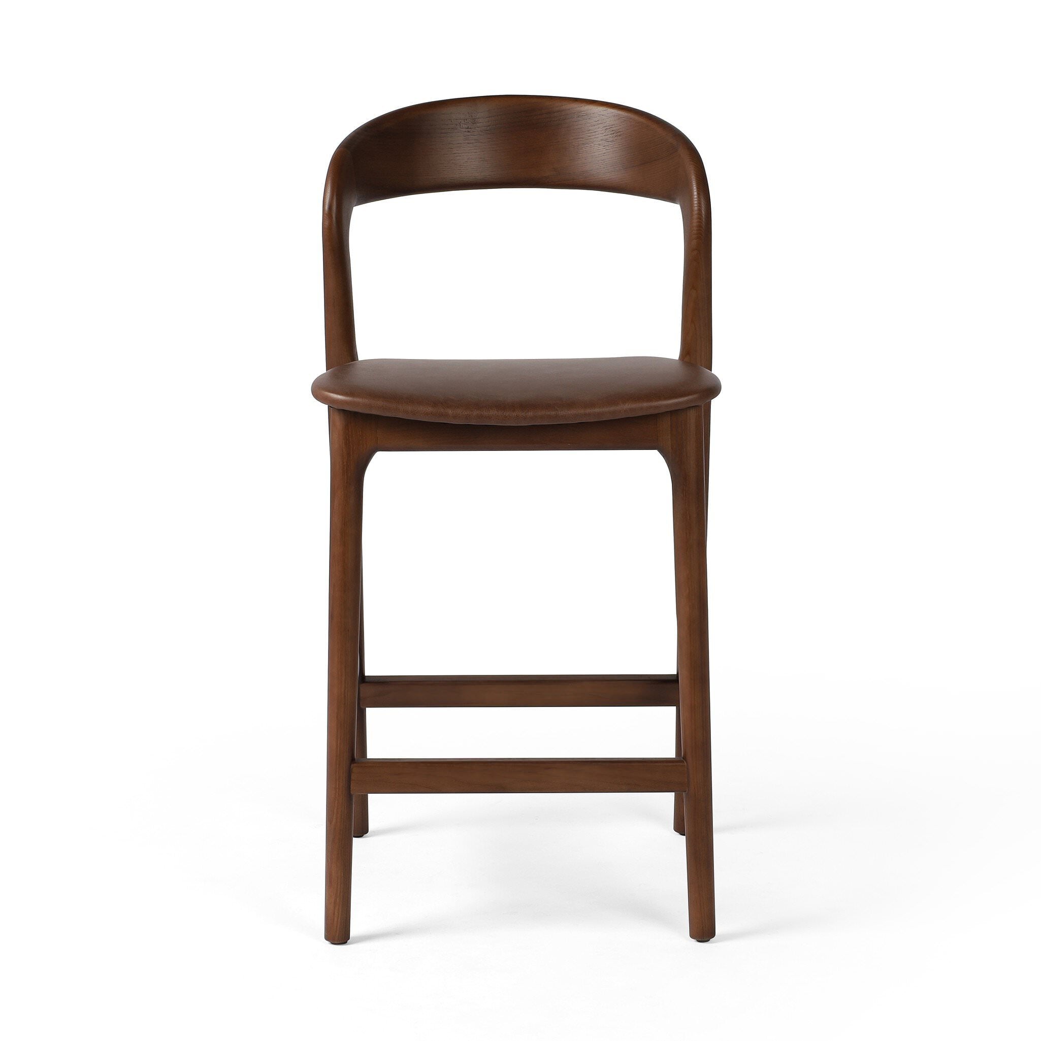 Four Hands Counter Stool in Sonoma Coco on a white background at Addison West