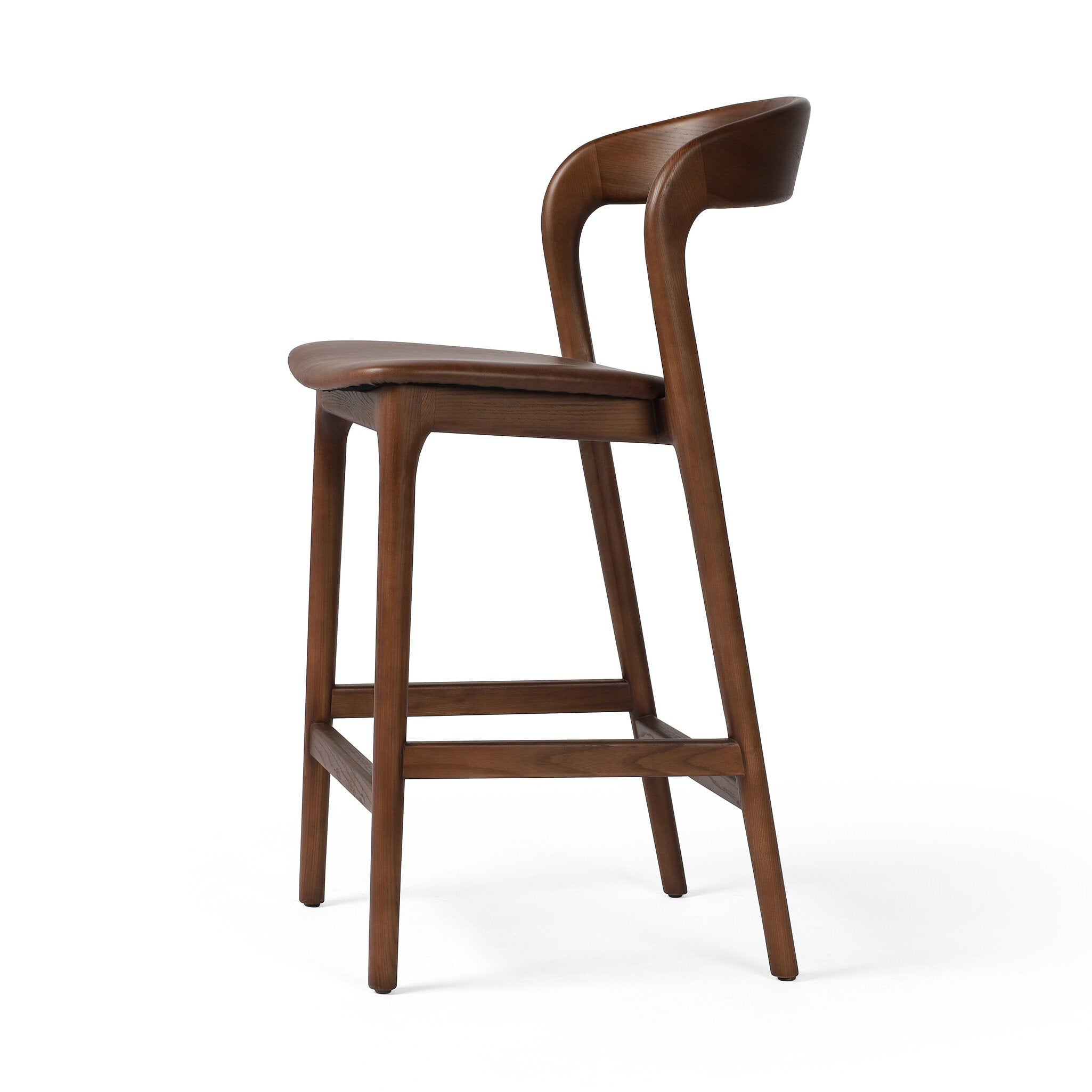 Four Hands Counter Stool in Sonoma Coco on a white background at Addison West