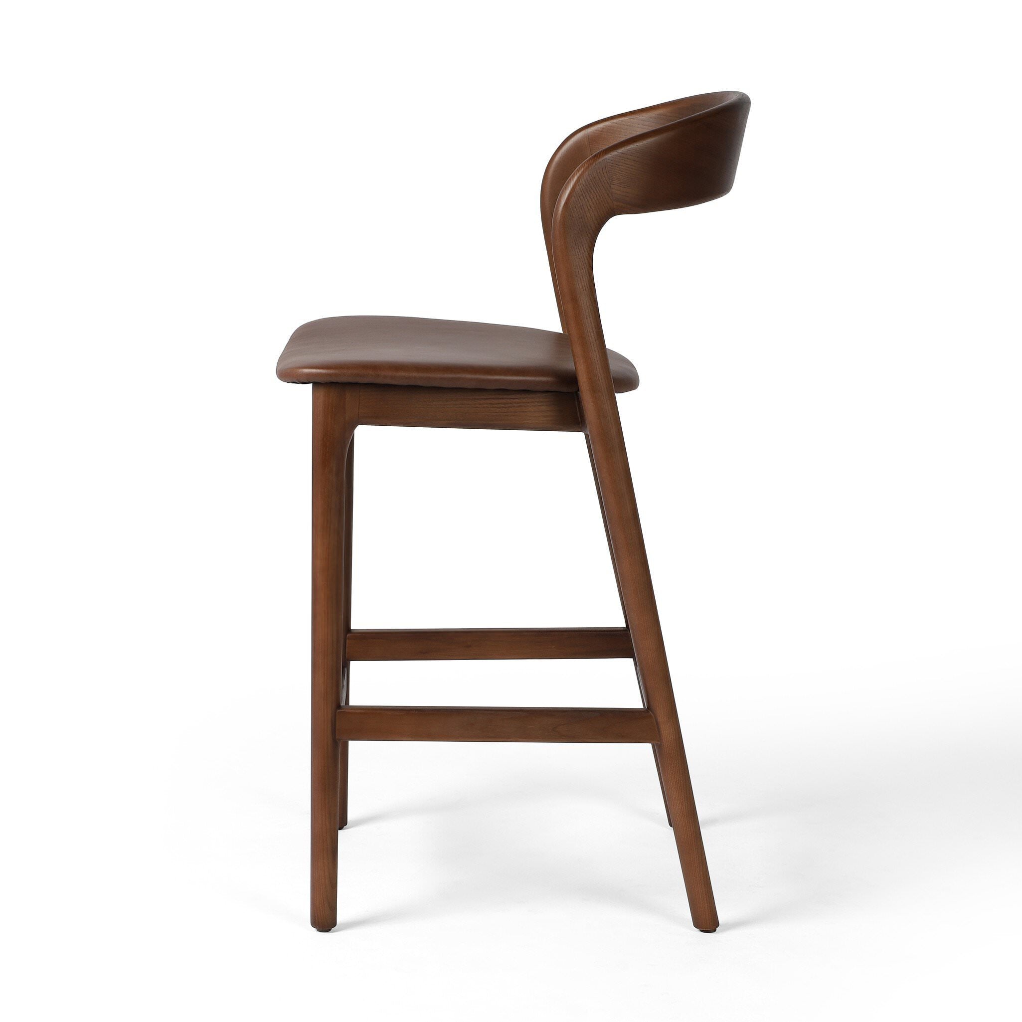 Four Hands Counter Stool in Sonoma Coco on a white background at Addison West