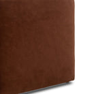Close up of Four Hands Daniel Ottoman in Surrey Auburn on a white background at Addison West