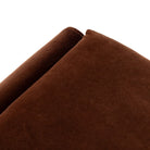 Close up of Four Hands Daniel Ottoman in Surrey Auburn on a white background at Addison West