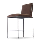 Four Hands Decker Counter Stool in Surrey Mink on white background at Addison West.