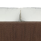 Close up of Four Hands Delancy Outdoor Sofa in Arashi Salt on a white background at Addison West