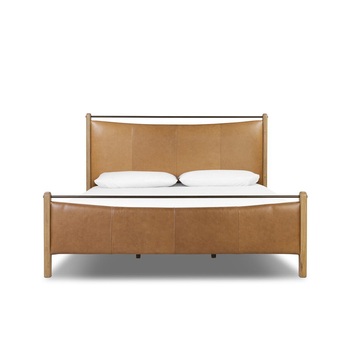 Four Hands Dina Bed in Sonoma Chestnut, King on a white background at Addison West