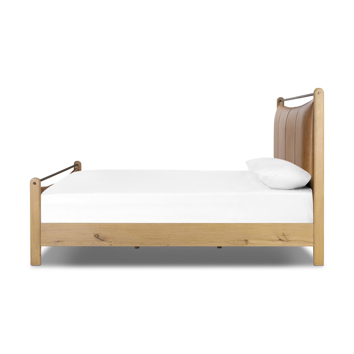 Four Hands Dina Bed in Sonoma Chestnut, King on a white background at Addison West
