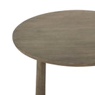 Close up of Four Hands Dupree End Table in Washed Oak on a white background at Addison West