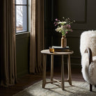 Four Hands Dupree End Table in Washed Oak in a living room at Addison West