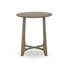 Four Hands Dupree End Table in Washed Oak on a white background at Addison West