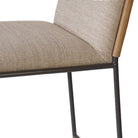 Close up of Four Hands Elba Counter Stool in Alcala Wheat on a white background at Addison West