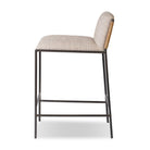 Four Hands Elba Counter Stool in Alcala Wheat on a white background at Addison West