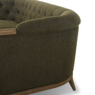 Close up of Four Hands Ellsworth Sofa in Sutton Olive on a white background at Addison West