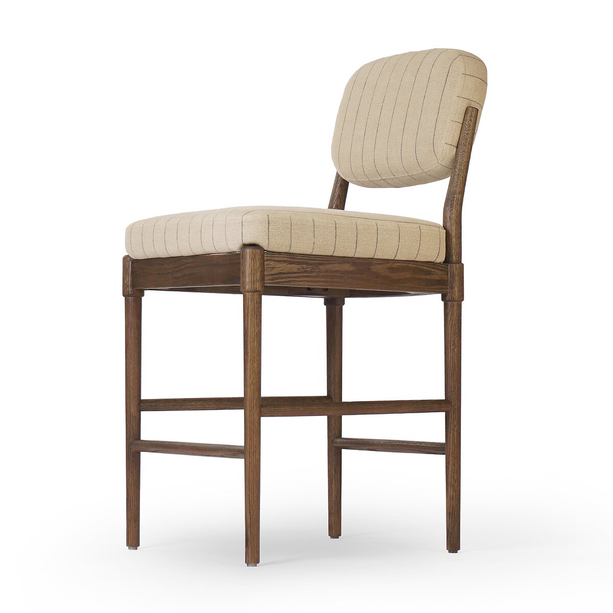 Four Hands Esther Bar & Counter Stool in Lavon Flint on a white background at Addison West