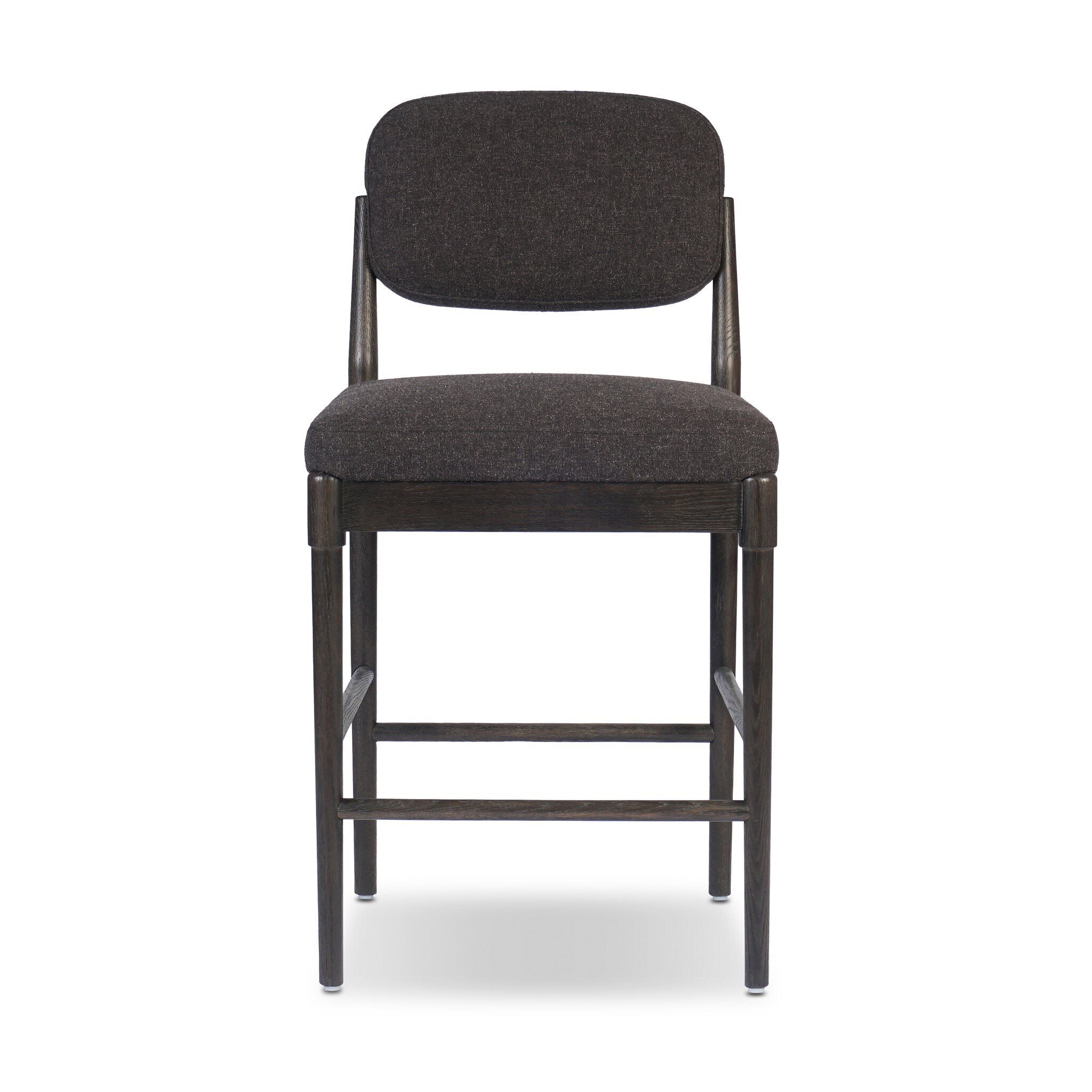 Four Hands Esther Counter Stool in Antwerp Noir on white background at Addison West.