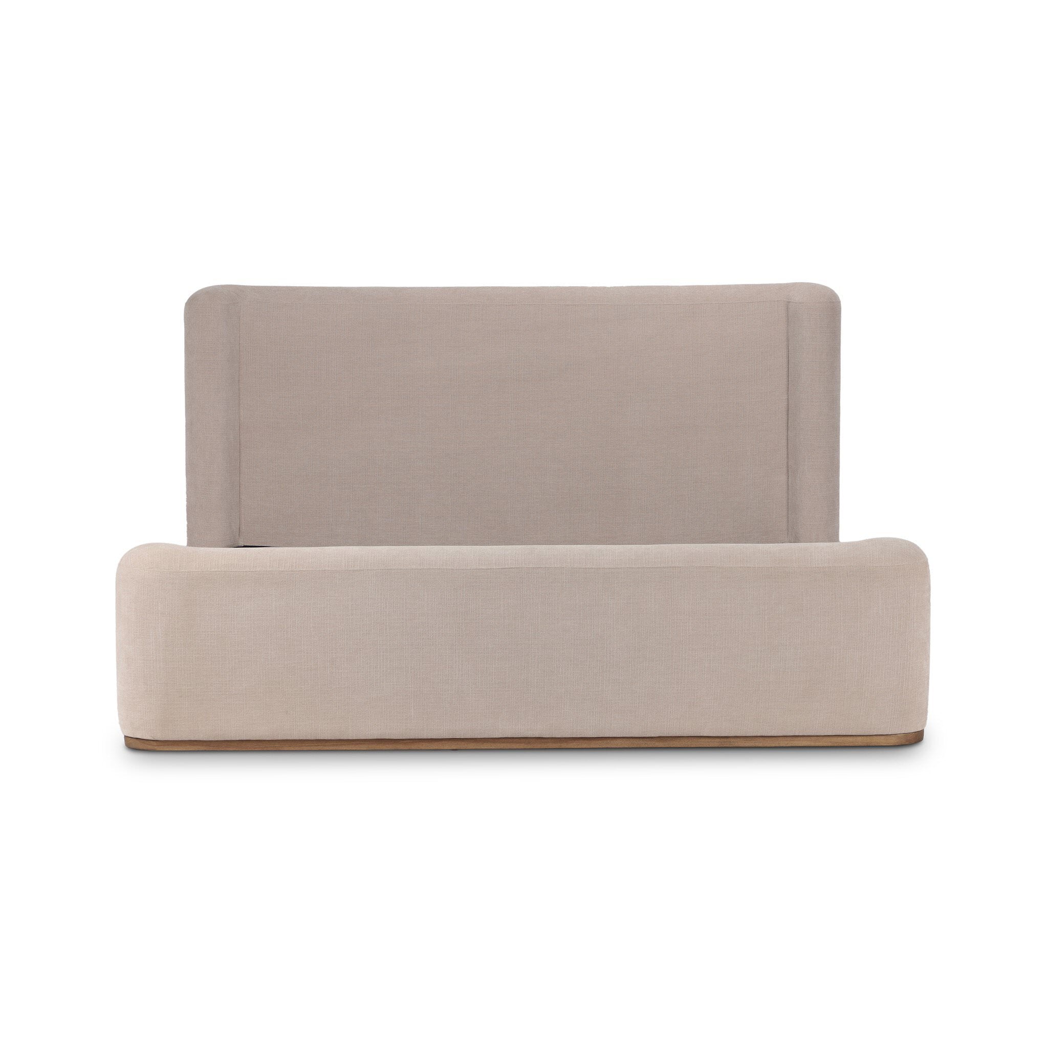 Four Hands Fane Bed in Crypton Holland Sand, Queen on white background at Addison West.
