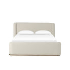 Four Hands Fane Bed in Crypton Nomad Snow, Queen on white background at Addison West.