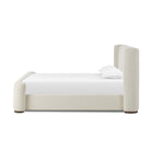 Four Hands Fane Bed in Crypton Nomad Snow, Queen on white background at Addison West.