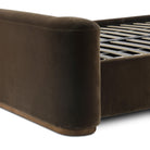 Four Hands Fane Bed in Crypton Surrey Mink, Queen on white background at Addison West.