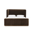 Four Hands Fane Bed in Crypton Surrey Mink, Queen on white background at Addison West.