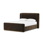 Four Hands Fane Bed in Crypton Surrey Mink, Queen on white background at Addison West.