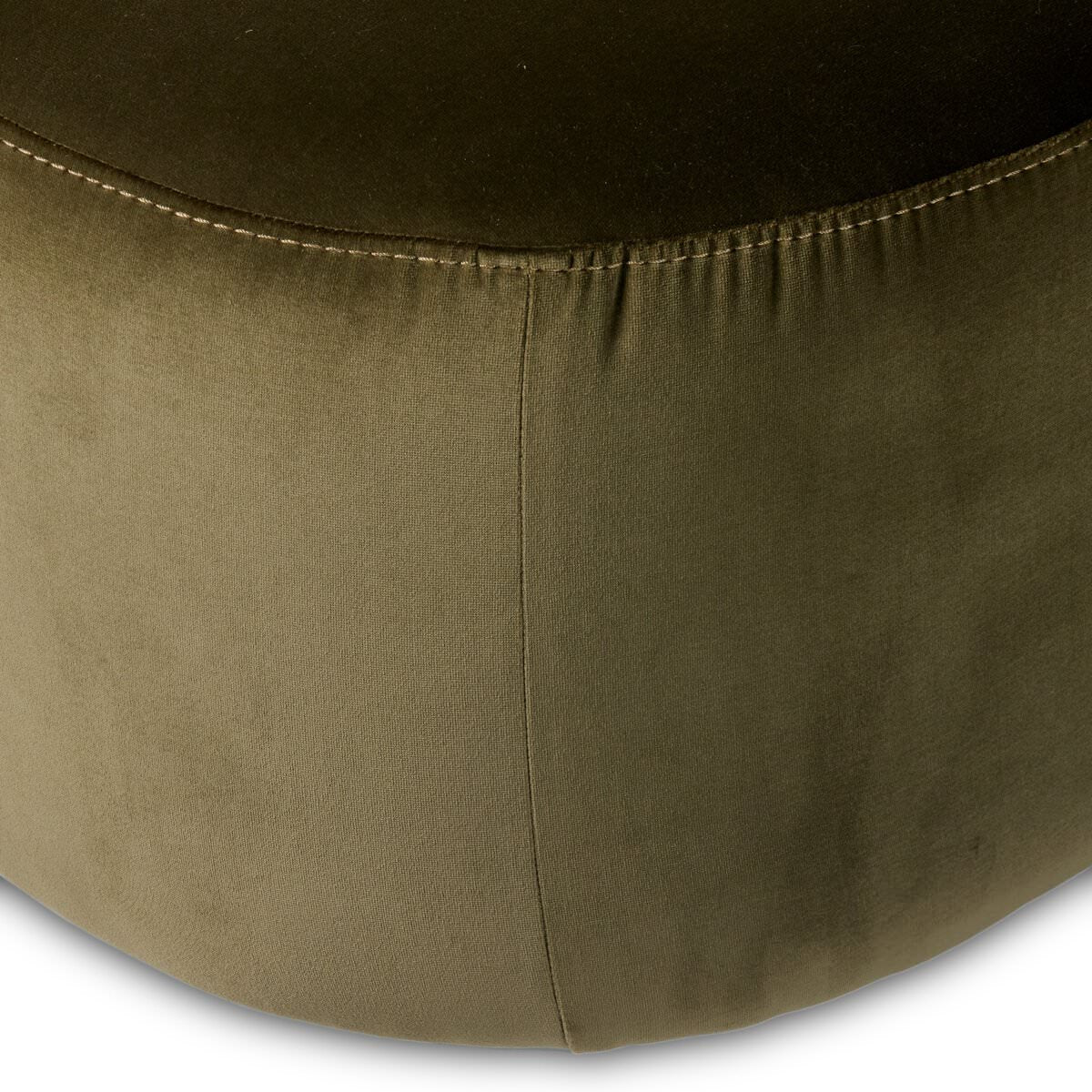 Close up of Four Hands Farrah Chaise Lounge in Surrey Olive on a white background at Addison West