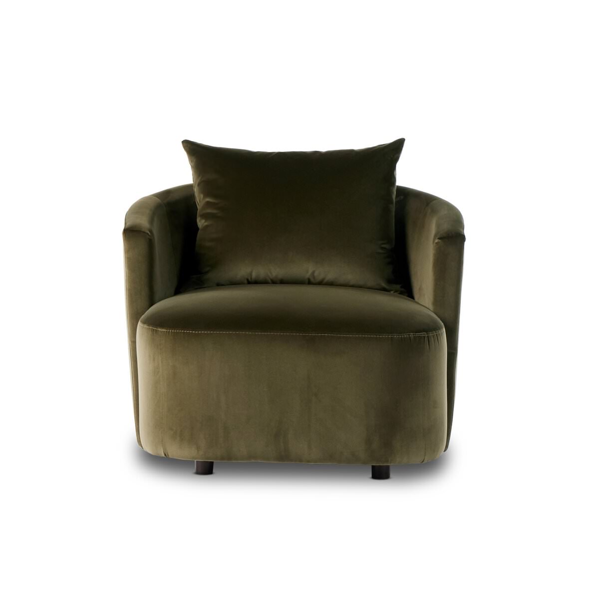 Four Hands Farrah Chaise Lounge in Surrey Olive on a white background at Addison West