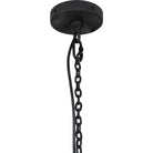 Close up of Four Hands Fiorella Chandelier in Black Wrought Iron on a white background at Addison West