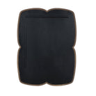 Back of Four Hands Floret Mirror in Cocoa Oak on a white background at Addison West