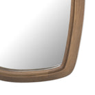 Close up of Four Hands Floret Mirror in Cocoa Oak on a white background at Addison West