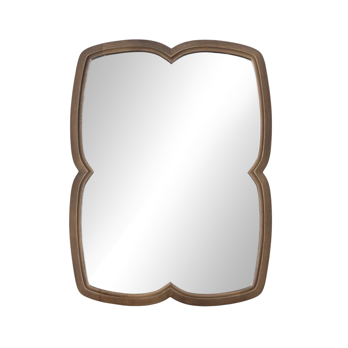 Four Hands Floret Mirror in Cocoa Oak on a white background at Addison West