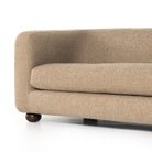 Four Hands Gidget Sofa in Sheepskin Camel on white background at Addison West.