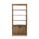 Four Hands Glenview Bookcase in Weathered Oak on a white background