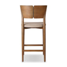 Back of Four Hands Grady Counter Stool in Alcala Taupe on a white background at Addison West