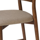 Close up of Four Hands Grady Counter Stool in Alcala Taupe on a white background at Addison West