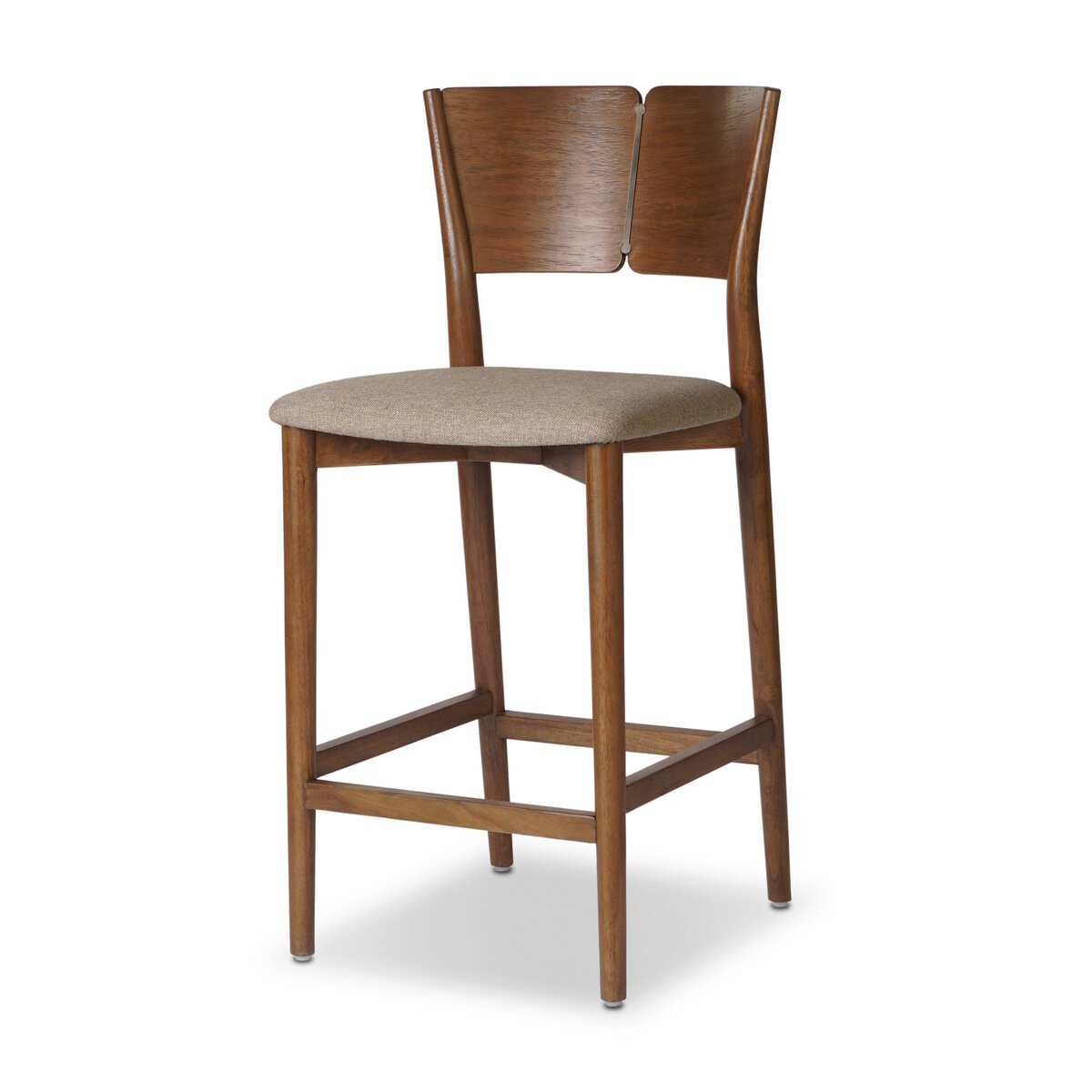 Four Hands Grady Counter Stool in Alcala Taupe on a white background at Addison West
