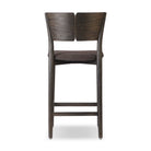 Back of Four Hands Grady Counter Stool in Antwerp Noir on a white background at Addison West