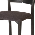 Close up of Four Hands Grady Counter Stool in Antwerp Noir on a white background at Addison West