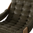 Four Hands Halston Chair in Dulane Moss on white background at Addison West.