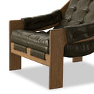 Four Hands Halston Chair in Dulane Moss on white background at Addison West.