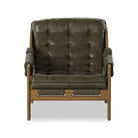 Four Hands Halston Chair in Dulane Moss on white background at Addison West.
