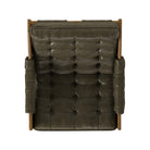 Four Hands Halston Chair in Dulane Moss on white background at Addison West.