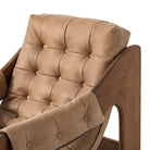 Close up of Four Hands Halston Chair in Palermo Drift on a white background at Addison West