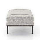 Four Hands Harris Accent Bench in Knoll Domino on white background at Addison West.