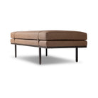 Four Hands Harris Accent Bench in Maestro Cigar on white background at Addison West.