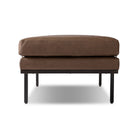Four Hands Harris Accent Bench in Maestro Cigar on white background at Addison West.