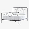Four Hands Iron Casey Bed in Black on a white background
