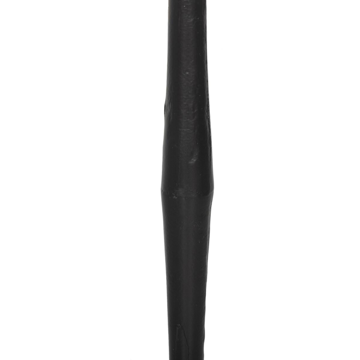 Close up of Four Hands Isabeau Floor Lamp in Black Wrought Iron on a white background at Addison West