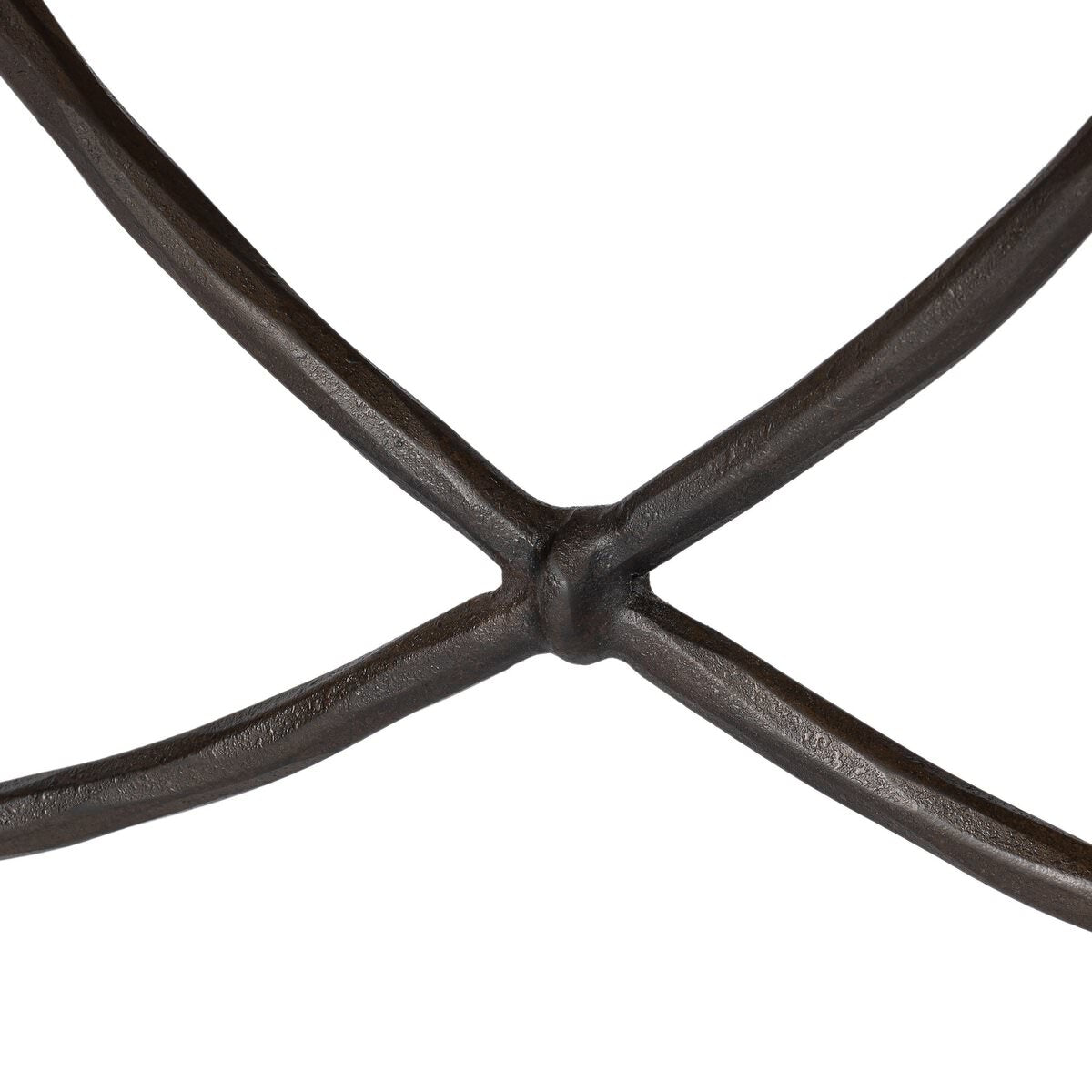 Close up of Four Hands Jade Accent Stool in Crypton Wayfarer Sienna on a white background at Addison West
