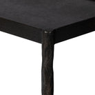 Four Hands Jade Console Table Textured Bronze on white background at Addison West.