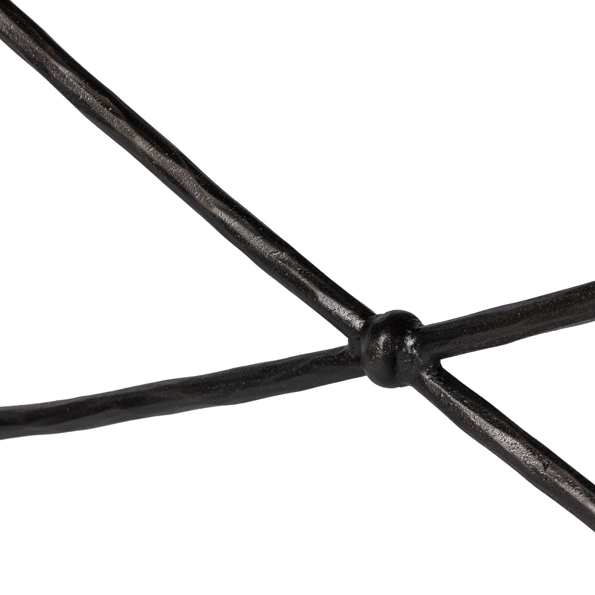 Four Hands Jade Console Table Textured Bronze on white background at Addison West.