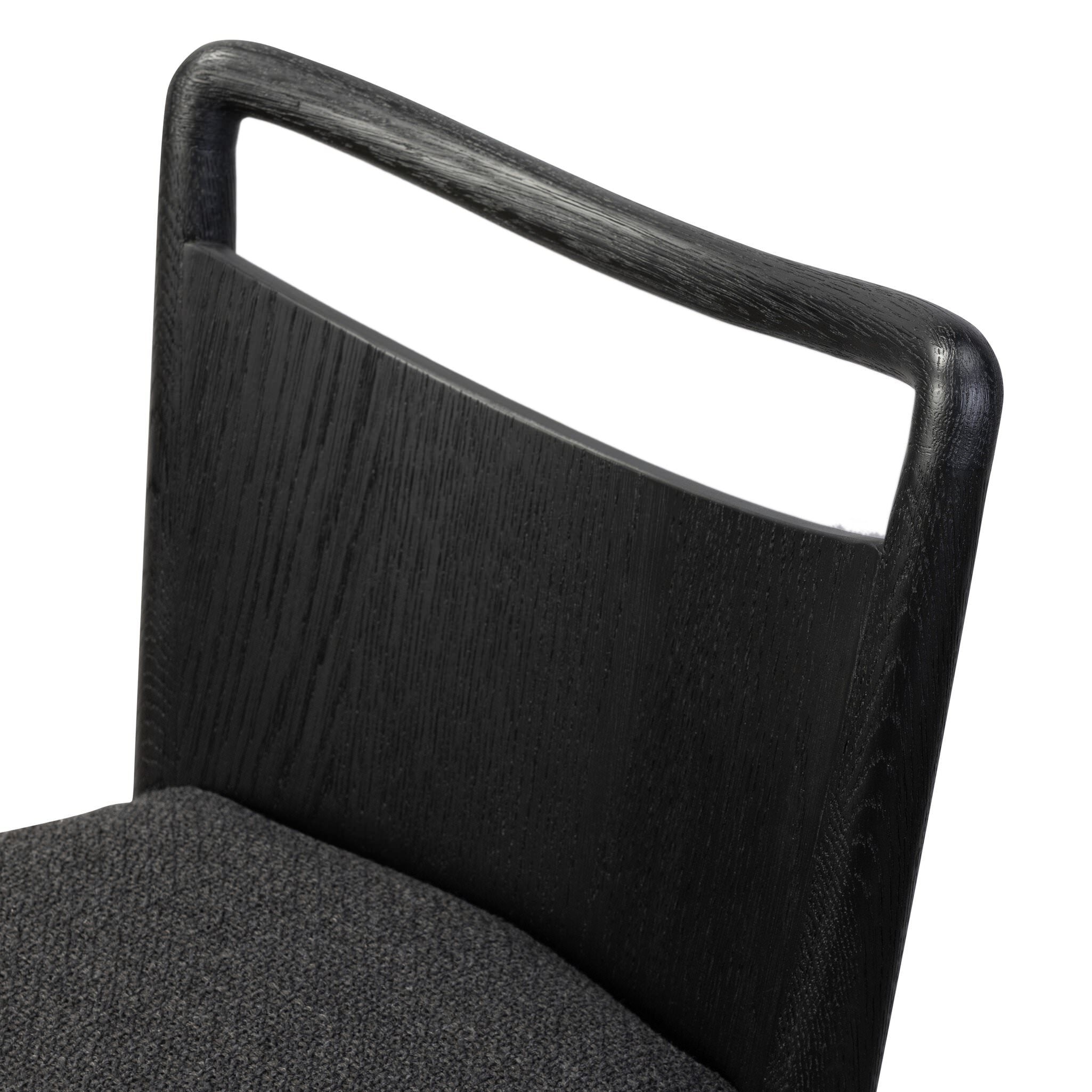 Four Hands Jessen Counter Stool in Gibson Black on white background at Addison West.